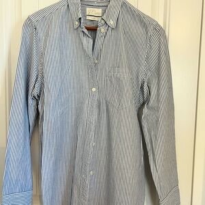 J. Crew Womens Oxford Striped Button Down Shirt